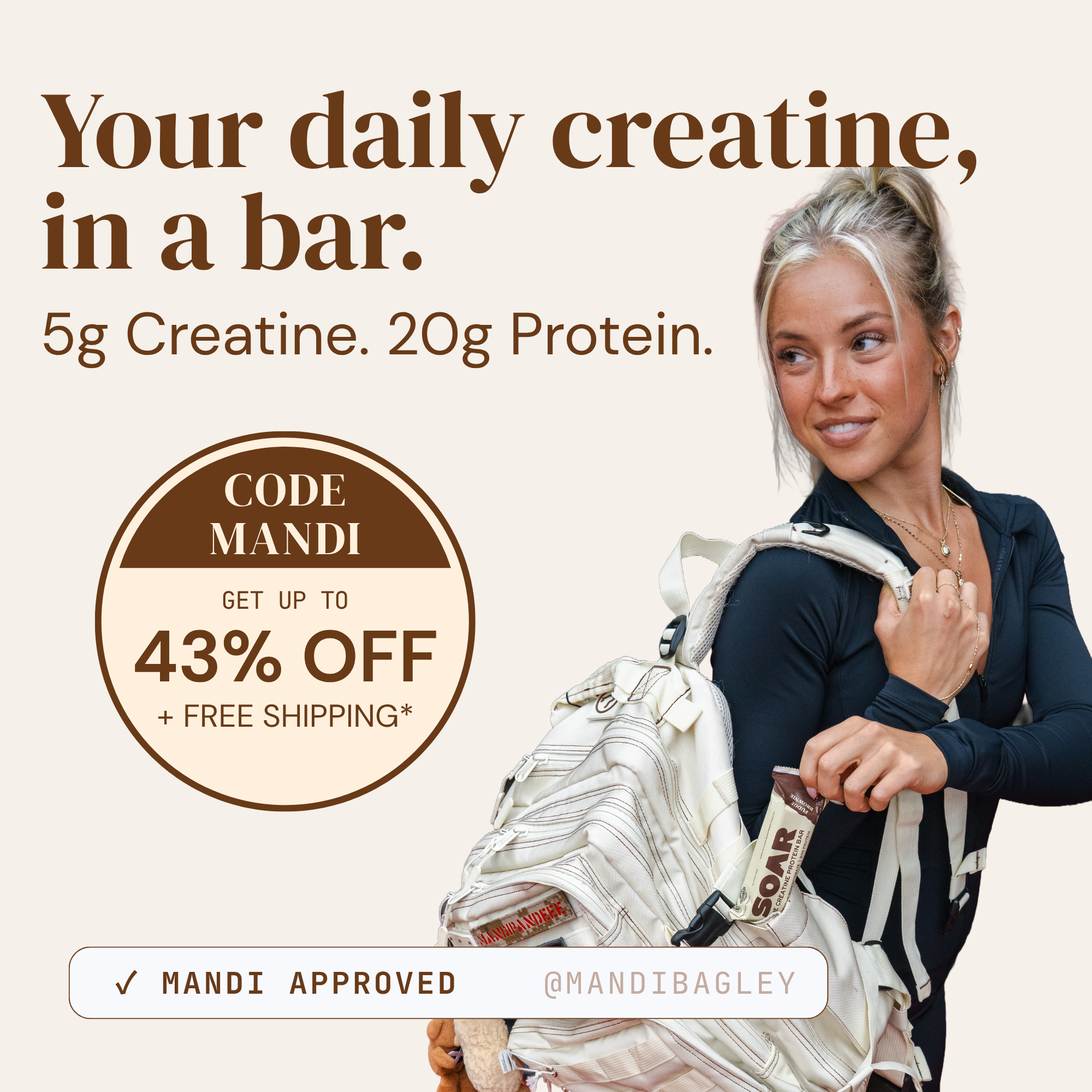 Soar The Creatine Protein Bar Mandi